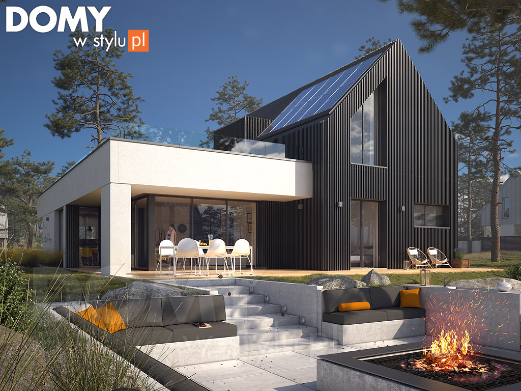 piękny modny projekt domu